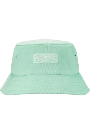 Mercedes AMG PETRONAS Retro Corduroy Bucket-Hat Sommer-Hut aus Cord Fischer-Hut Angler-Hut OneSize Pastell 701222358 001 Grün