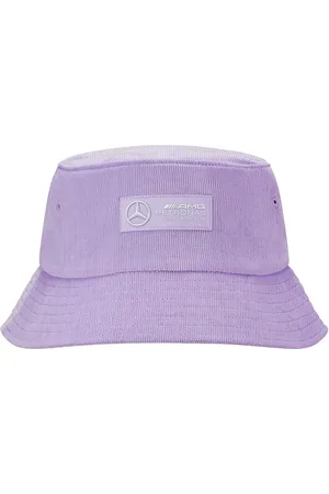 Mercedes AMG PETRONAS Retro Corduroy Bucket-Hat Sommer-Hut aus Cord Fischer-Hut Angler-Hut OneSize Pastell 701222358 002 Violett
