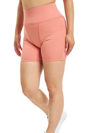 Sixth June Damen Sport-Shorts Leggings kurze Baumwoll-Hose Fitness-Shorts 32947 Orange