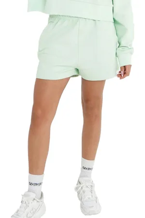 Sixth June Paris Damen Sweat-Shorts kurze Baumwoll-Hose Sommer-Hose W33813EST Mintgrün