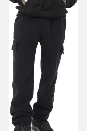 Sixth June Essentiel Polair Herren Jogginghose mit Cargotaschen Fleece-Jogger Homewear M12490PPA Schwarz