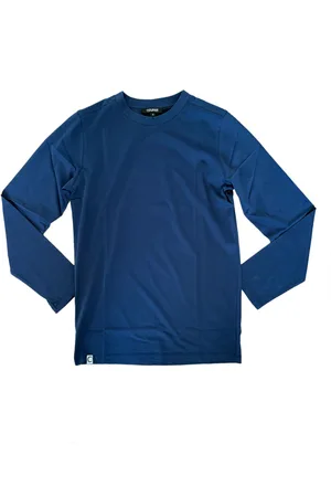 Course Herren Longssleeve Baumwoll-Pullover Langarm-Shirt Rundhals-Pullover 900819 Dunkelblau