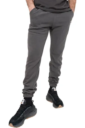 Sixth June Herren gerippte Jogger Baumwoll-Jogger Freizeit-Hose Jogging-Hose Homewear 22469 Grau