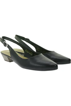 Tamaris Damen Sling-Pumps elegante Echtleder-Schuhe 750178 Schwarz