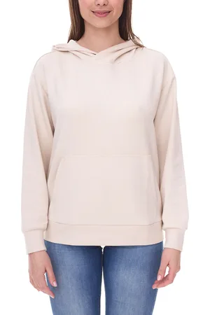 SUPERSOFT Meya Damen Hoodie Basic Kapuzen-Pullover 76645734 Beige