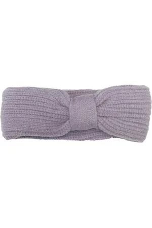 Capelli new york Strick-Stirnband mit Knoten Winter-Stirnband Kopfbedeckung 4557 8343 Lila