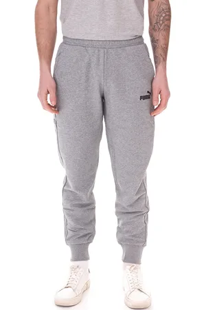 PUMA Herren nachhaltige Baumwoll-Jogger Freizeit-Hose Jogging-Hose Fitness-Hose Sport-Hose 586716 03 Grau