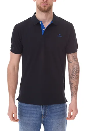 GANT Herren Polo-Shirt Regular Fit Polo-Hemd Baumwoll-Shirt 2052003 5 Schwarz