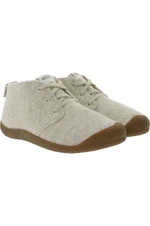 Keen Mosey Chukka Damen Filz-Halbschuhe nachhaltige Mid-Boots mit Eco Anti-Odor Schnür-Schuhe 1026447 Beige
