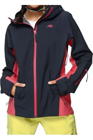 F2 Pany Ski-Jacke nachhaltige Damen Wintersport-Jacke mit Kapuze 51133212 Blau/Pink
