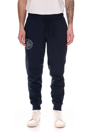 Camp David Herren Jogging-Hose mit Baumwollanteil Sweat-Hose Trainings-Hose 428251 2301 Dunkelblau