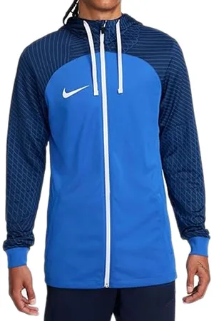 Nike STRIKE 23 Herren Fitness-Jacke mit Dri-FIT-Technologie Trainings-Jacke mit Brusttasche Sport-Jacke DR2571-463 Blau/Weiß
