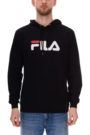 Fila Barumini Hoodie Herren Kapuzen-Pullover Pulli Sweater Baumwoll-Sweatshirt FAU0068-80010 Schwarz