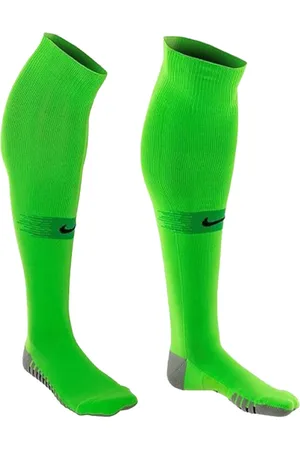 Nike Knie-Strümpfe für Damen und Herren klassische Fußball-Stutzen mit DRI-FIT-Technologie coole Sport-Socken mit Marken-Logo SX6836-398 Grün