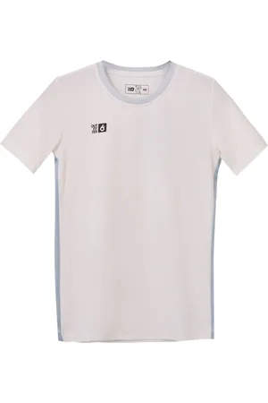 Outfitter OCEAN FABRICS TAHI Match Kinder-Trikot nachhaltiges Mädchen und Jungen Training-Shirt mit Mesh-Einsätzen Fitness-Shirt Kurzarm-Shirt OUT-K-1046-OTW-11 Creme-Weiß