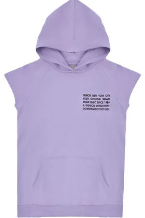 Bench Mädchen Baumwoll-Shirt mit Kapuze Kurzarm-Shirt 11368540 Violett