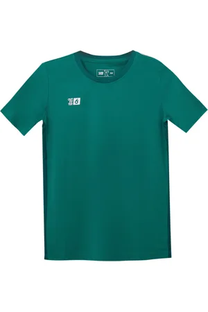 Outfitter OCEAN FABRICS TAHI Match Kinder-Trikot nachhaltiges Mädchen und Jungen Training-Shirt mit Mesh-Einsätzen Fitness-Shirt Kurzarm-Shirt OUT-K-1046-OTW-23 Grün
