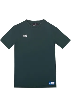 Outfitter OCEAN FABRICS TAHI Kinder T-Shirt nachhaltiges Mädchen und Jungen Präsentations-Shirt Sommer-Shirt Sport OUT-K-1020-OTW-24 Dunkelgrün