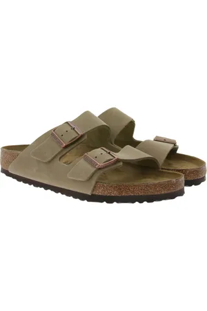 Birkenstock Arizona Naturleder-Schuhe Herren Pantoletten Made in Germany normale Breite 352201 Braun