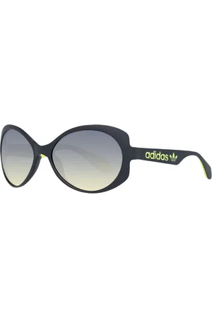 adidas Damen Sonnenbrille Schmetterlings-Brille Gradient-Brille Filterkategorie 2 100% UVA & UVB Schutz Strand-Brille EW3541 Schwarz