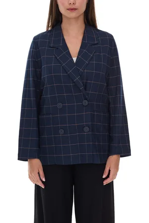 Tamaris Damen Blazer Anzug-Jacke mit Reverskragen Business-Jacke 70212947 Dunkelblau