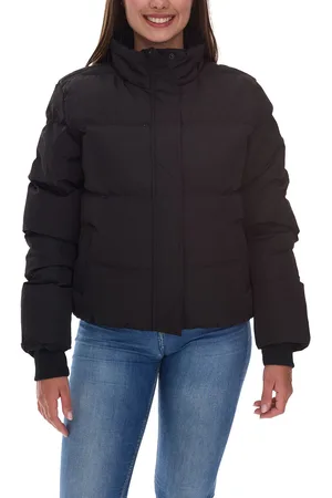 Cars Caley nachhaltige Damen gesteppte Alltags-Jacke mit Stehkragen Puffer-Jacke Herbst-Jacke Stepp-Jacke 6407601 Schwarz