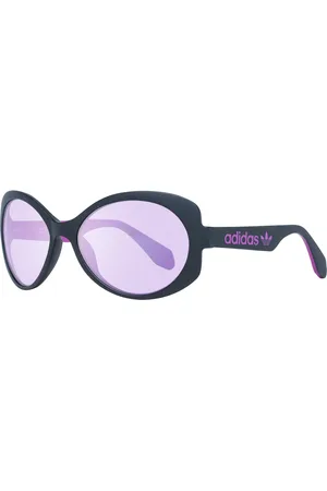 adidas Damen Sonnen-Brille mit verspiegelten Gläsern und schwarzen Bügeln Sommer-Brille Filterkategorie 2 EW3540 Schwarz