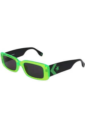 Converse Damen & Herren Sonnenbrille mit UV400-Schutz mit Lichtdurchlässigkeit S2 Urlaubs-Brille SCO228 OVC1 Schwarz/Grün