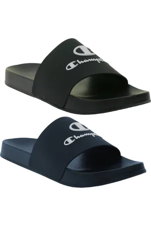 Champion Kos Herren Bade-Schuhe Badelatschen Sommer-Schuhe Schlupf-Schuhe S22175 Schwarz oder Blau