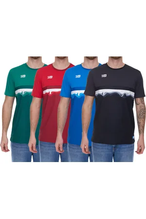 Outfitter OCEAN FABRICS TAHI Herren nachhaltiges Training-Shirt mit Mesh-Einsätzen Fitness-Shirt Kurzarm-Shirt OUT-M-1021-OTW Rot, Blau, Schwarz, Grün oder Weiß