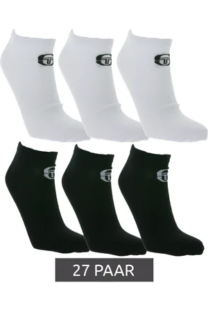 Sergio Tacchini 27 Paar Sneaker-Socken modische Baumwoll-Socken 230000830 Schwarz oder Weiß