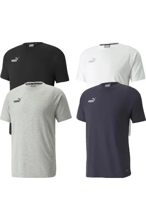 PUMA Team FINAL Casuals nachhaltiges Herren Kurzarm-Shirt mit dryCELL 657385 Weiß, Schwarz, Dunkelblau oder Grau