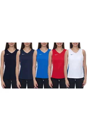 Nike Team Fitness Damen Tank-Top mit DryFit Sport-Shirt Trainings-Shirt NT0211 Rot, Blau, Weiß, Schwarz, Grün