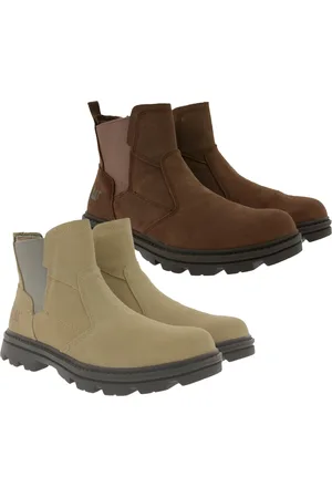 Caterpillar Practitioner Herren Wildleder-Stiefel Chelsea-Boots P725198 Dachshund Braun oder P725200 Starfish Beige