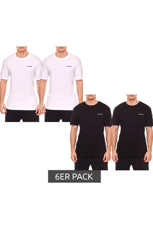 Daniel Hechter 6er Pack Herren Rundhals-Shirt Baumwoll T-Shirt NI58100