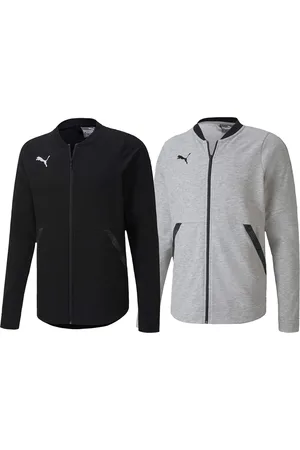 PUMA Men Teamfinal 21 Casuals Jacket Herren Sweat-Jacke Trainings-Jacke Baumwolle 656491 Grau oder Schwarz