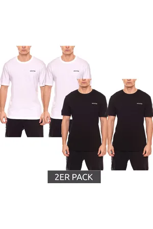 Daniel Hechter 2er Pack Herren Rundhals-Shirt Baumwoll T-Shirt NI58100 700 Weiß oder Schwarz