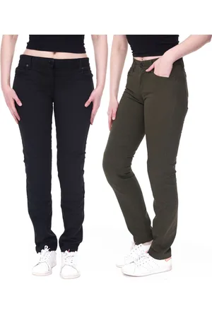Dainese Casual Regular Lady Tex Damen Motorrad-Hose mit Pro-Shape 2.0-Protektoren Motorrad-Jeans Motorsport-Hose 202755153 in Grün oder Schwarz