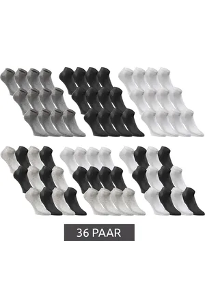 JACK & JONES 36 Paar Short Sock Sneaker-Socken Sport-Strümpfe Baumwoll Quarter-Socken 12260511 in Schwarz, Grau, Weiß oder im Mix