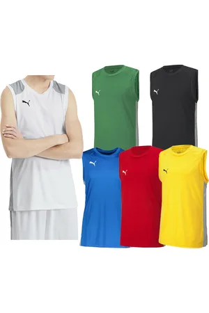 PUMA Basketball Game Jersey Herren Tank-Top mit Mesh-Einsätzen Sport-Shirt 605069 Rot, Blau, Weiß, Grün, Schwarz oder Gelb