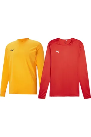 PUMA Basketball Shooting Shirt Herren Langarm-Shirt nachhaltiger Longsleeve 605071 Rot oder Gelb