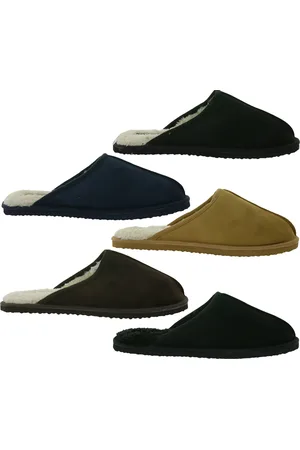 JACK & JONES Dudely Hausschuh gefütterte Pantoffeln Hausschlappen 12187557 Schwarz, Blau oder Braun