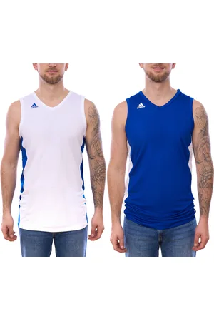 adidas N3XT L3V3L Prime Game Jersey recyceltes Herren Basketball-Trikot Tank-Top Weiß oder Blau
