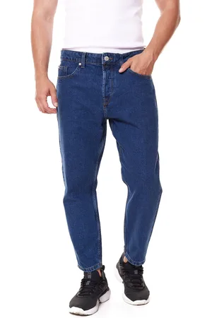 Only & Sons Avi Beam Cropped Herren Jeans Hose mit Retro-Waschung 22021420 Dunkelblau