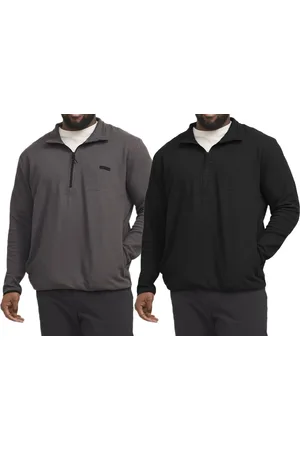 JACK & JONES Herren schlichter Troyer-Pullover Baumwoll-Pullover mit Stehkragen Langarm-Shirt 12266649 Schwarz oder Grau