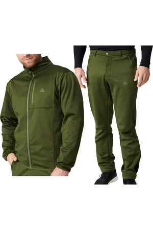 DANISH ENDURANCE Nachhaltige Herren Softshell-Jacke ODER Softshell-Hose mit Fleece Oeko-Tex zertifiziert Grün