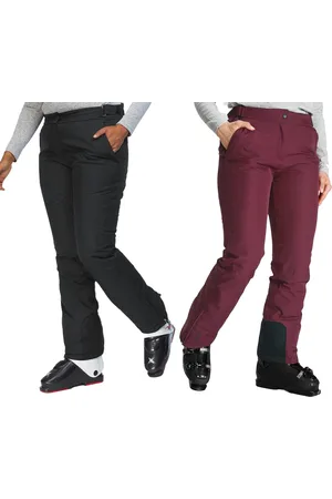 Maier Sports Ski-Hose für Damen winddichte Softshell-Hose wasserdichte Snowboard-Hose Große Größen 27996018-43908143 Schwarz oder Lila