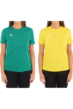 Wilson Damen nachhaltiges Sport-Shirt Trainings-Shirt T-Shirt Fitness OUT-BB-W-06 Gelb oder Grün