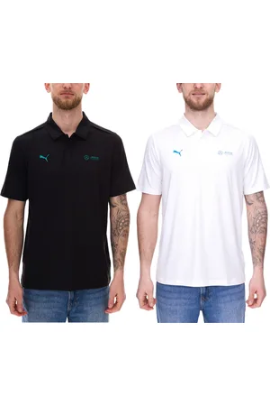 PUMA X Mercedes-Benz AMG Petronas F1 MAPF1 LS Herren Polo-Shirt Kurzarm-Shirt 621134 Weiß oder Schwarz