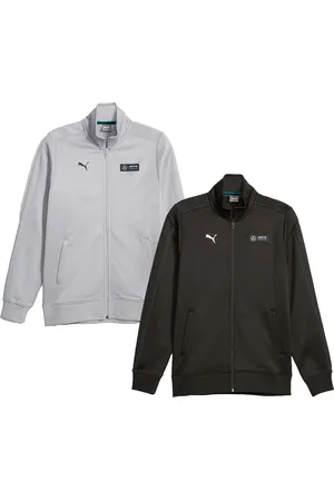 PUMA FD MAPF1 Mercedes-AMG PETRONAS Kinder Trainingsjacke Statement Motorsports Jacke für Mädchen und Jungen 621179 Hellgrau oder Schwarz